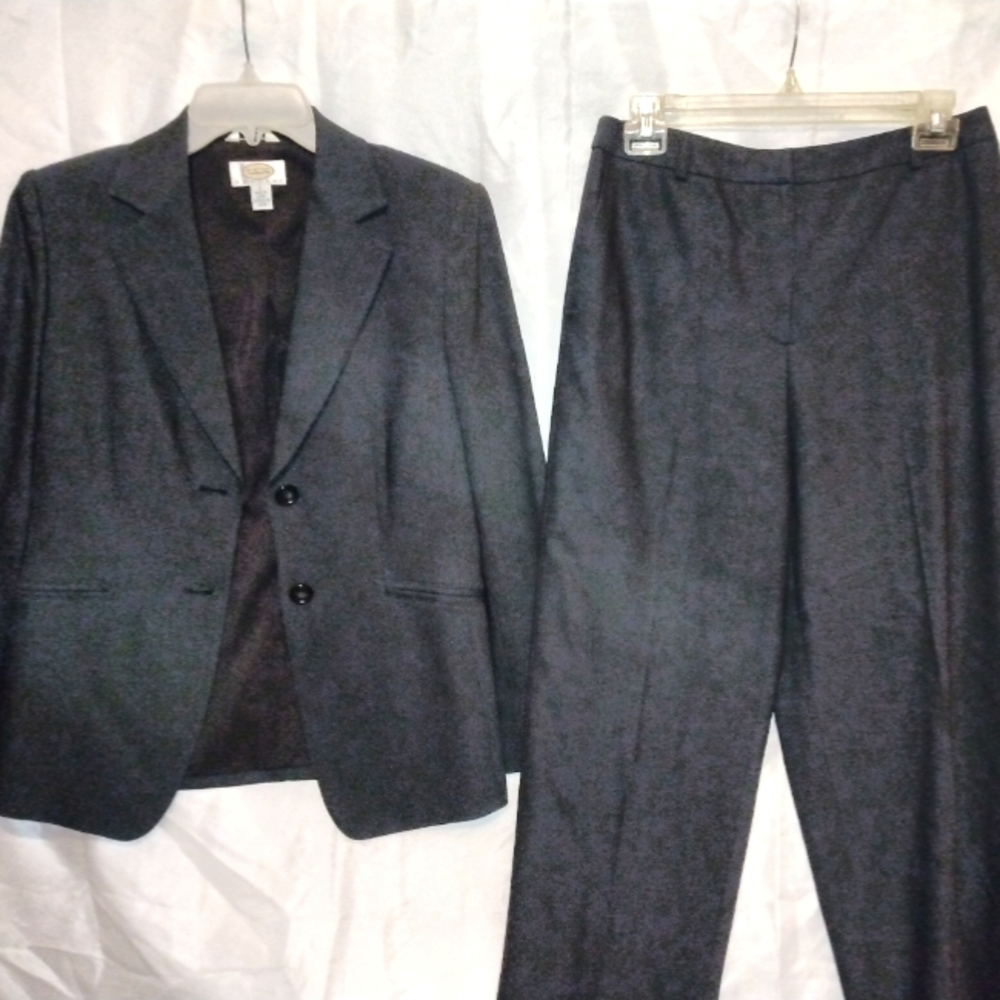 Talbots Petites Women's Gray Suit Set